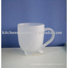 MH-815 matte glass mug with silk scream printing